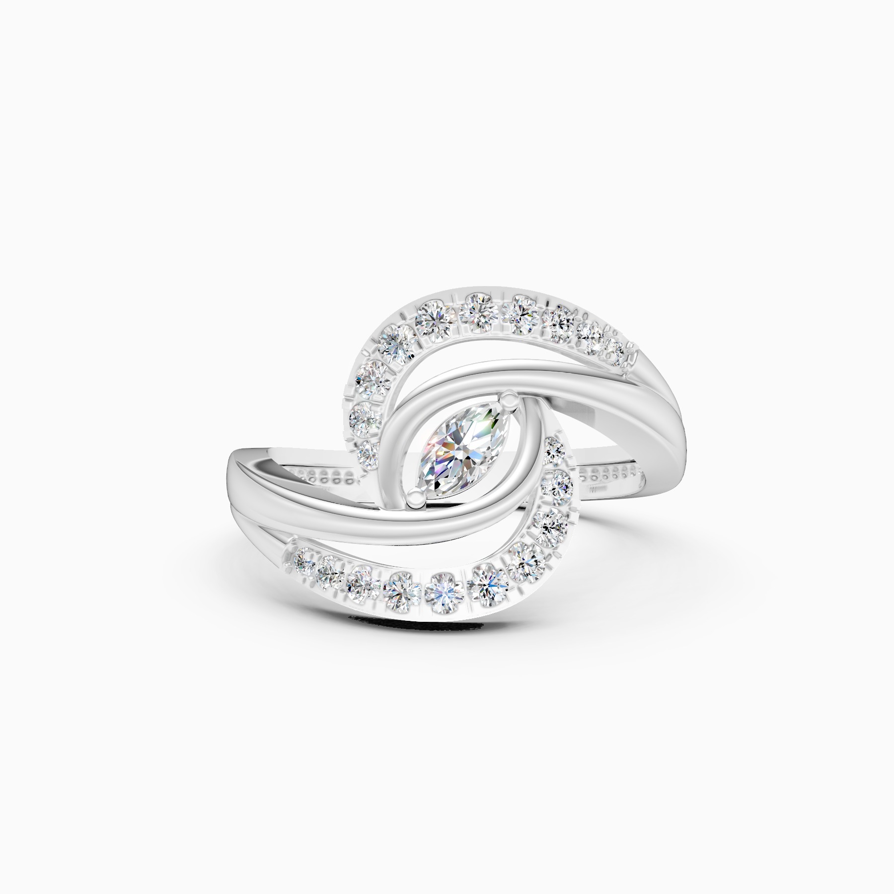 Celestial Petal Lab Grown Diamond Ring